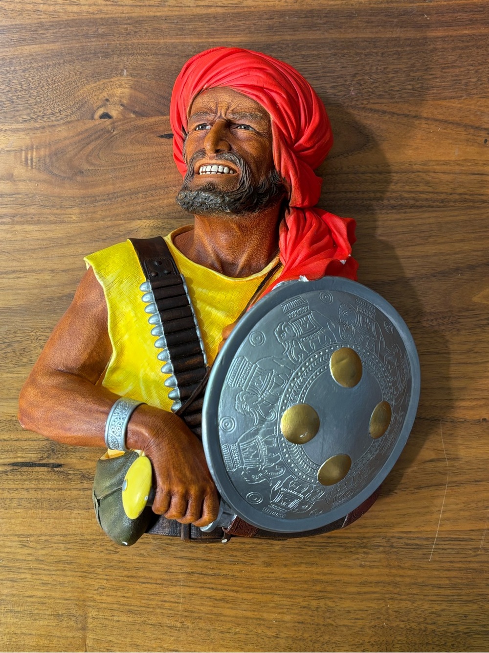 Bossans England 1967 Pathan chalkware wall hanging sculpture